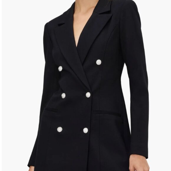 GOOD AMERICAN Luxe Suiting Exec Long Sleeve Blazer Minidress (3XL) New With Tags - Picture 1 of 5
